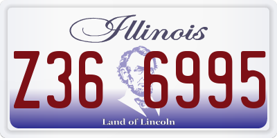 IL license plate Z366995