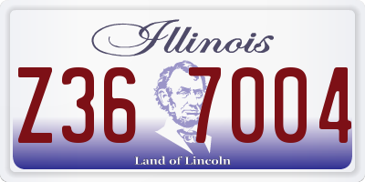 IL license plate Z367004