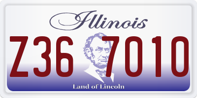 IL license plate Z367010