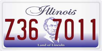 IL license plate Z367011