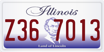 IL license plate Z367013