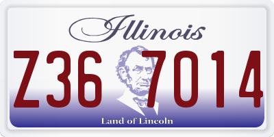 IL license plate Z367014