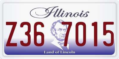 IL license plate Z367015
