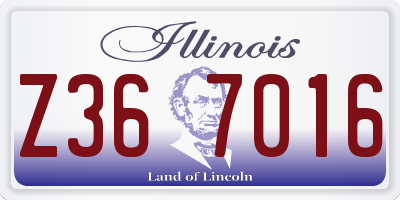 IL license plate Z367016