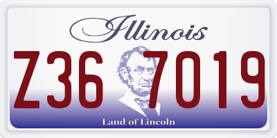 IL license plate Z367019