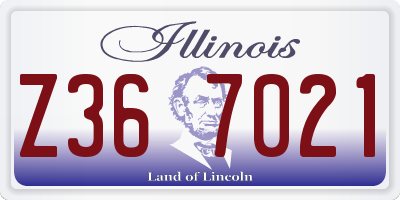 IL license plate Z367021