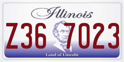 IL license plate Z367023