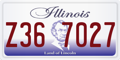 IL license plate Z367027