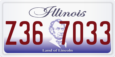 IL license plate Z367033