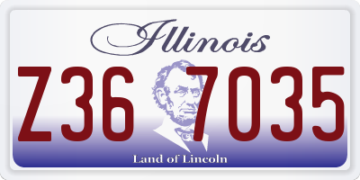 IL license plate Z367035