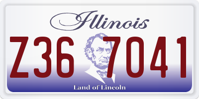 IL license plate Z367041