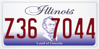 IL license plate Z367044