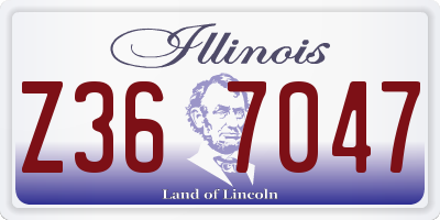 IL license plate Z367047
