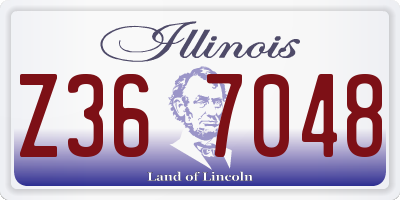 IL license plate Z367048