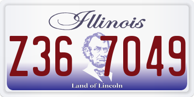 IL license plate Z367049