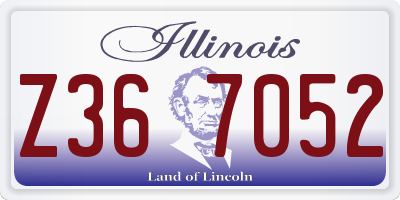 IL license plate Z367052
