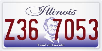 IL license plate Z367053