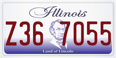 IL license plate Z367055