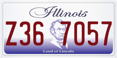 IL license plate Z367057