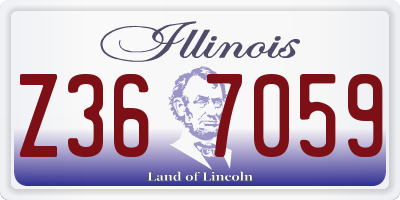 IL license plate Z367059
