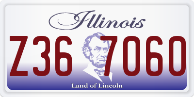 IL license plate Z367060