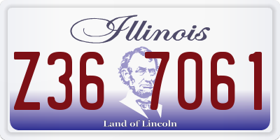 IL license plate Z367061