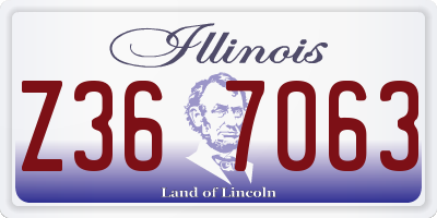 IL license plate Z367063