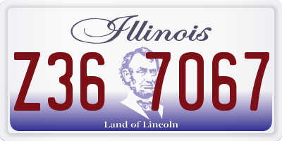 IL license plate Z367067