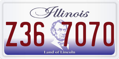 IL license plate Z367070