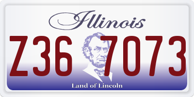 IL license plate Z367073