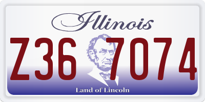 IL license plate Z367074