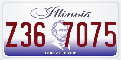 IL license plate Z367075