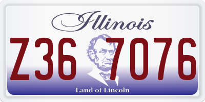 IL license plate Z367076