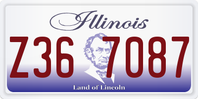 IL license plate Z367087