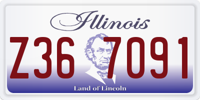 IL license plate Z367091
