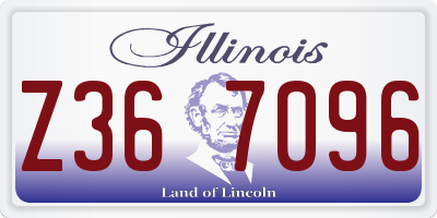 IL license plate Z367096