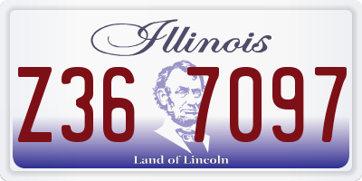 IL license plate Z367097