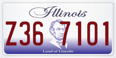 IL license plate Z367101