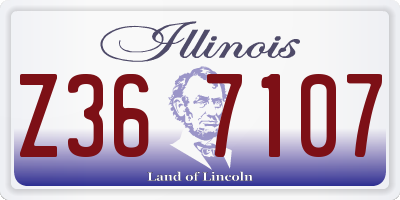 IL license plate Z367107