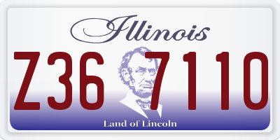 IL license plate Z367110