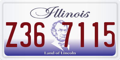 IL license plate Z367115