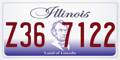 IL license plate Z367122