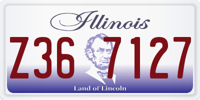IL license plate Z367127