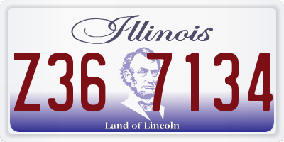 IL license plate Z367134
