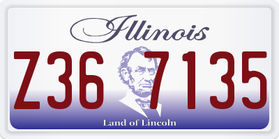 IL license plate Z367135