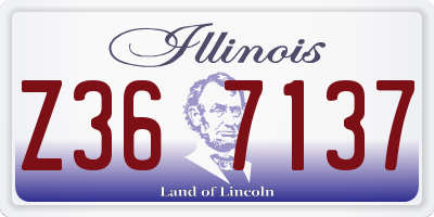 IL license plate Z367137