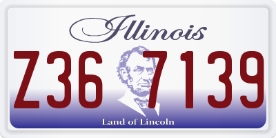 IL license plate Z367139
