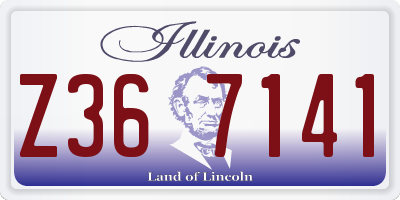 IL license plate Z367141