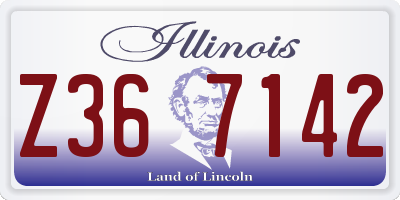 IL license plate Z367142