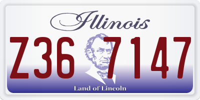 IL license plate Z367147